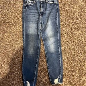 KanCan Dark Blue Distressed Jeans